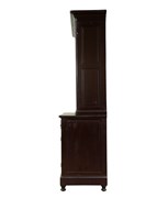 木製大型橫拉門抽屜式浮雕花鳥紋書櫃藏品圖，第3張